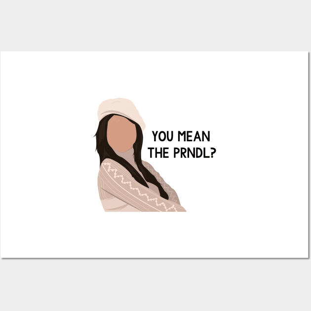 "You Mean the PRNDL?" Suite Life London Tipton Drawing Wall Art by simonescha